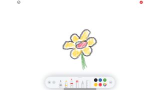 Drawing of a flower created in ShadowDraw