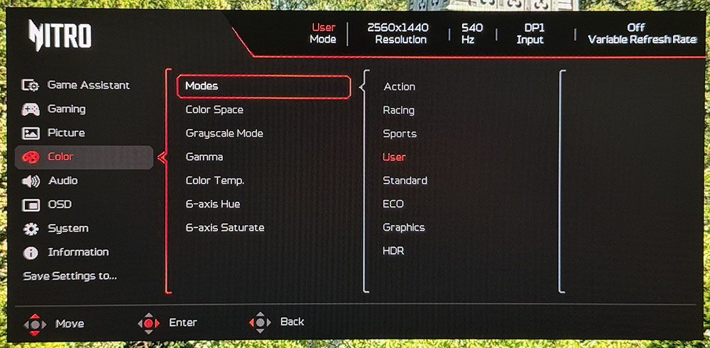 Acer Nitro XV273U F5
