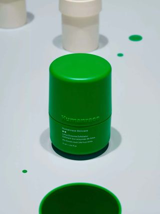Pharell Williams skincare line Humanrace in green packaging