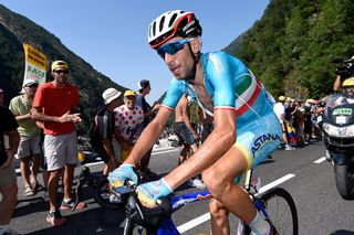 Vincenzo Nibali climbs during stage 11 of the 2015 Tour de France.