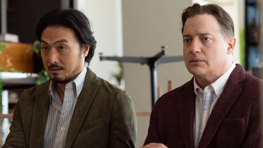 Takehiro Hira and Brendan Fraser in Rental Family 