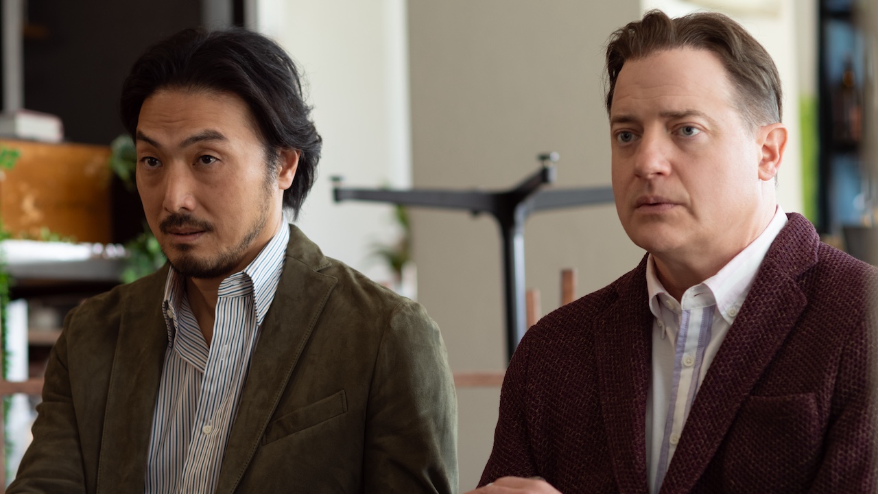 Takehiro Hira and Brendan Fraser in Rental Family 