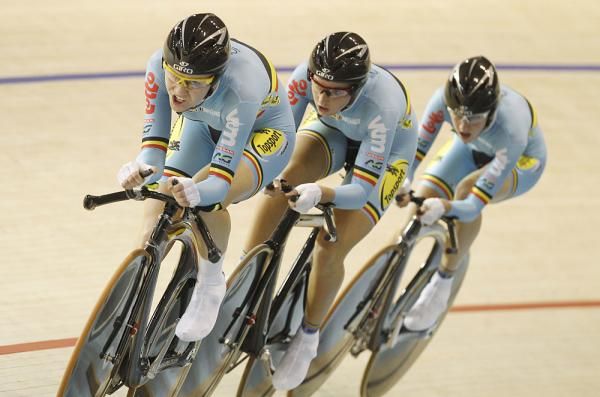 The Belgian women's team pursuiters