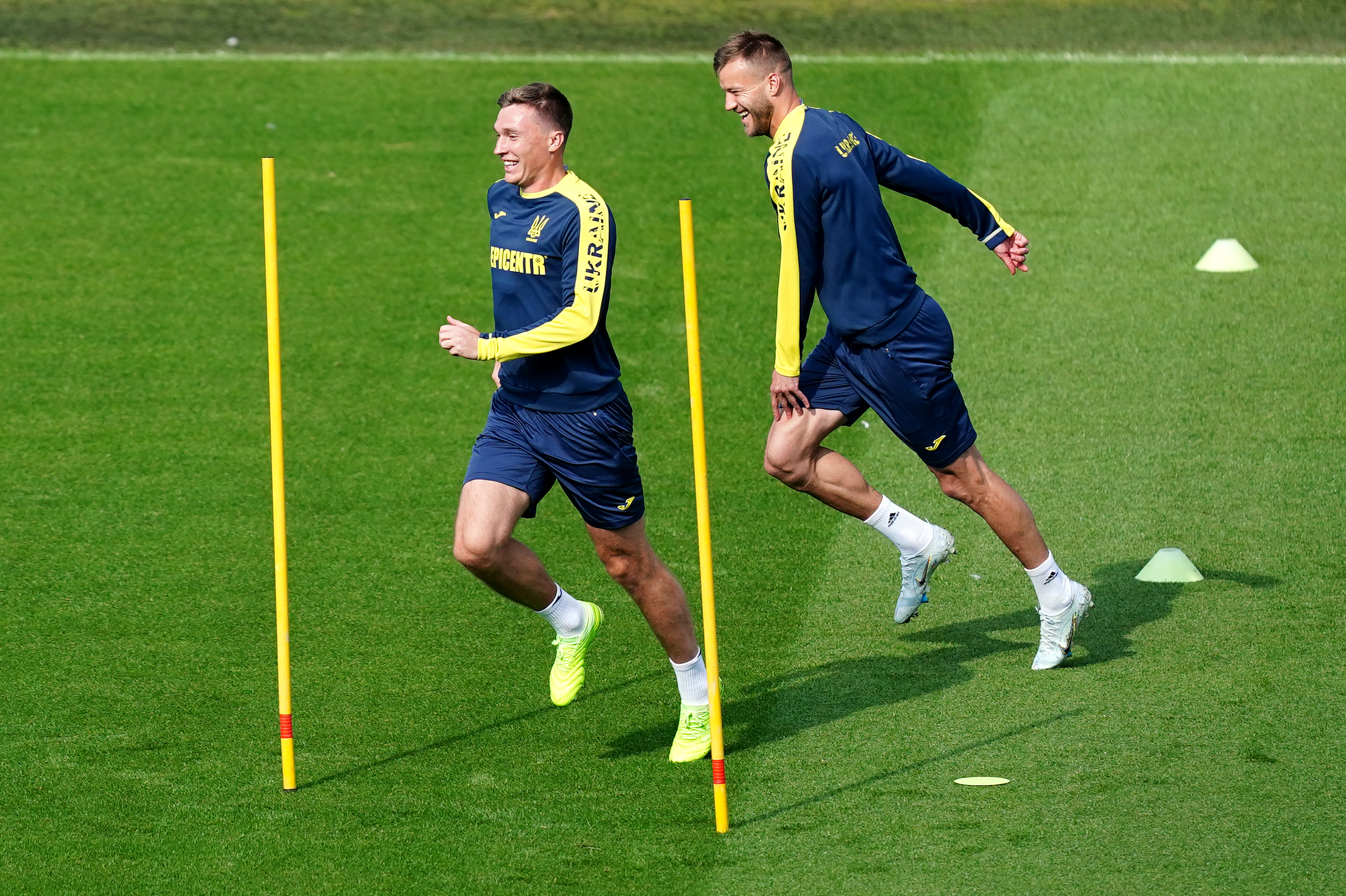 Ukraine Training Session and Press Conference – Cardiff City Stadium – Saturday 4th June