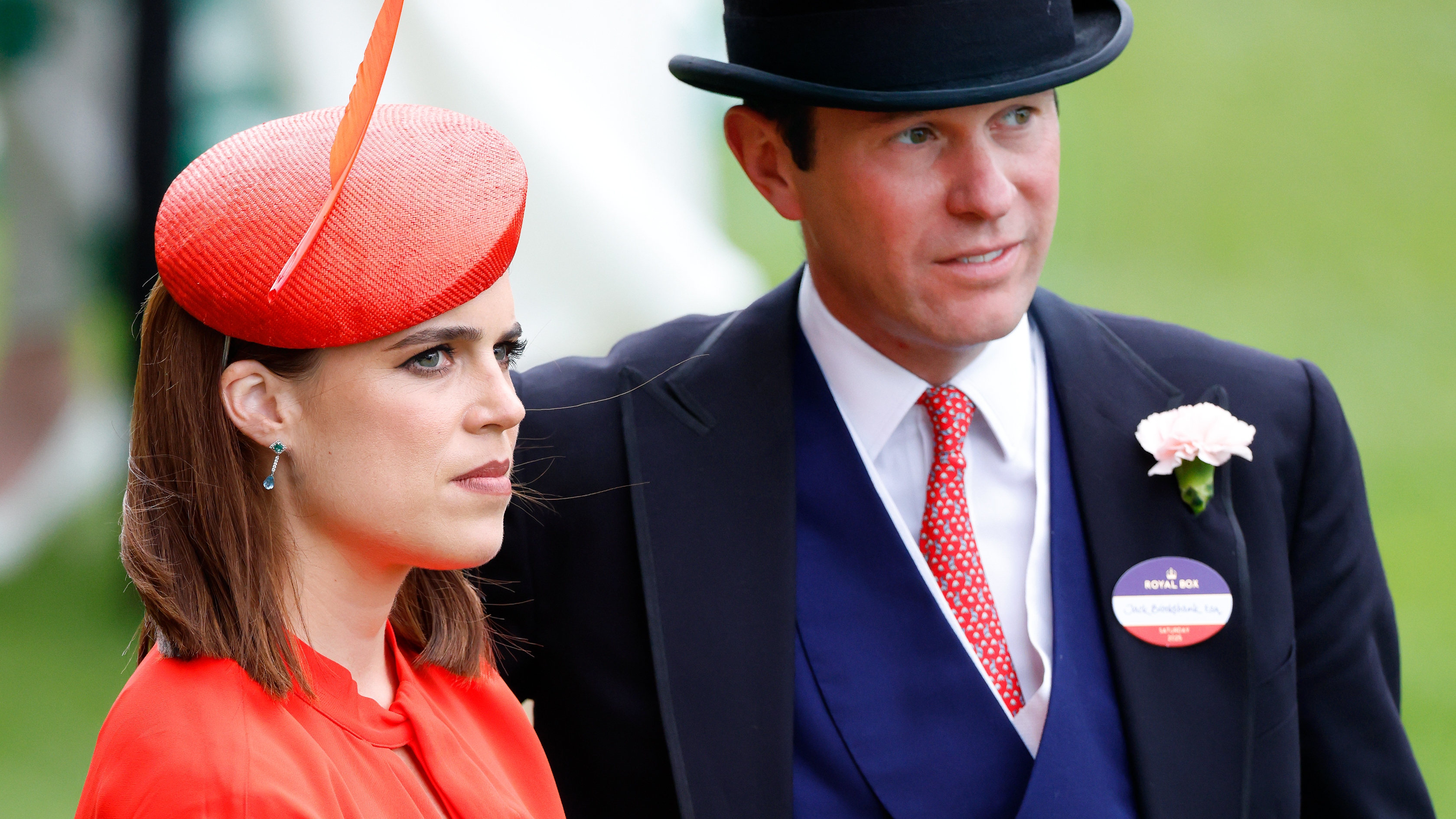 Princess Eugenie and Jack Brooksbank attend day five of Royal Ascot at Ascot Racecourse on June 21, 2025