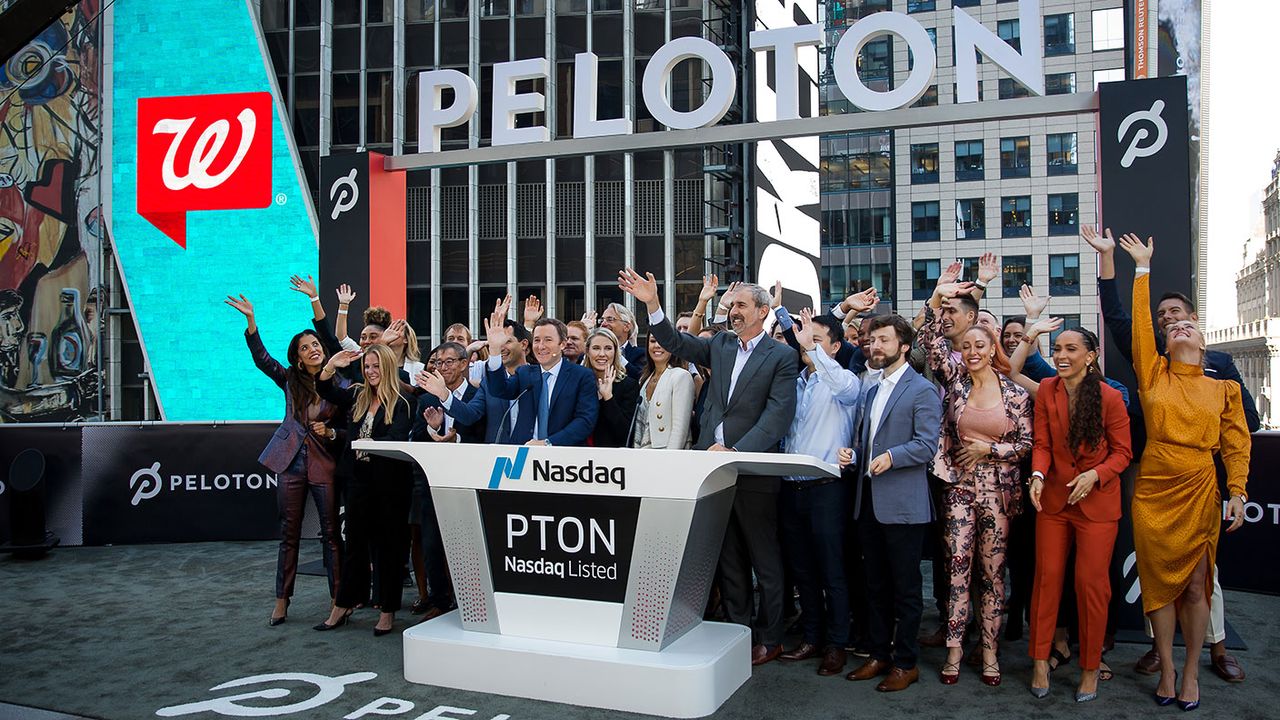 Peloton Nasdaq listing