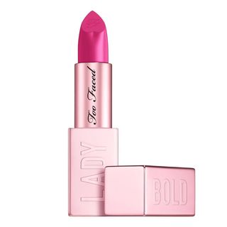 a packshot of too faced lady bold lipstick