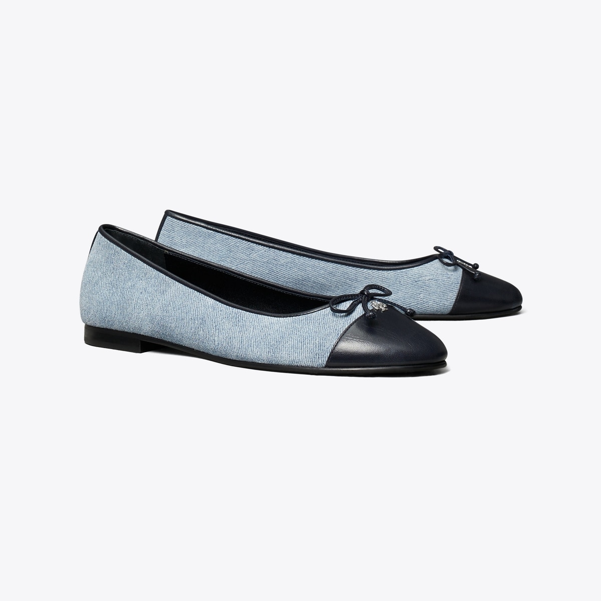 Cap-Toe Ballet in Blue, Size 4.5