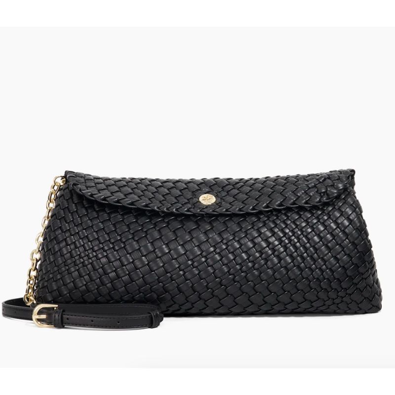 Dune London, Encourage Woven Clutch in Black 
