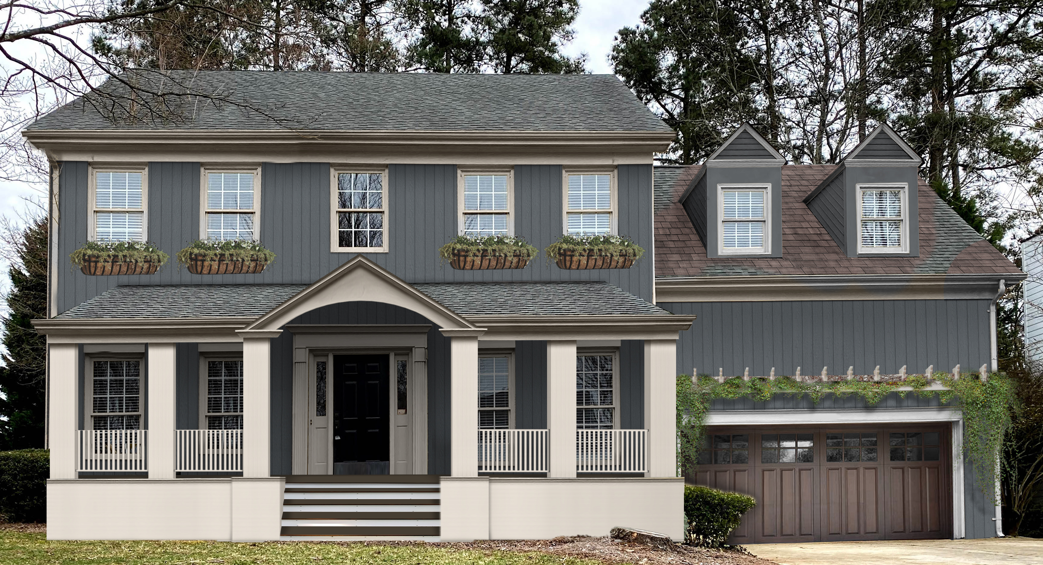 painted front porch