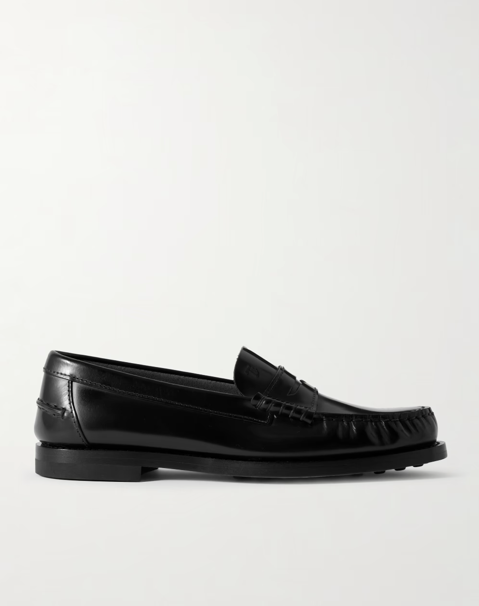TOD'S, Gathered leather loafers