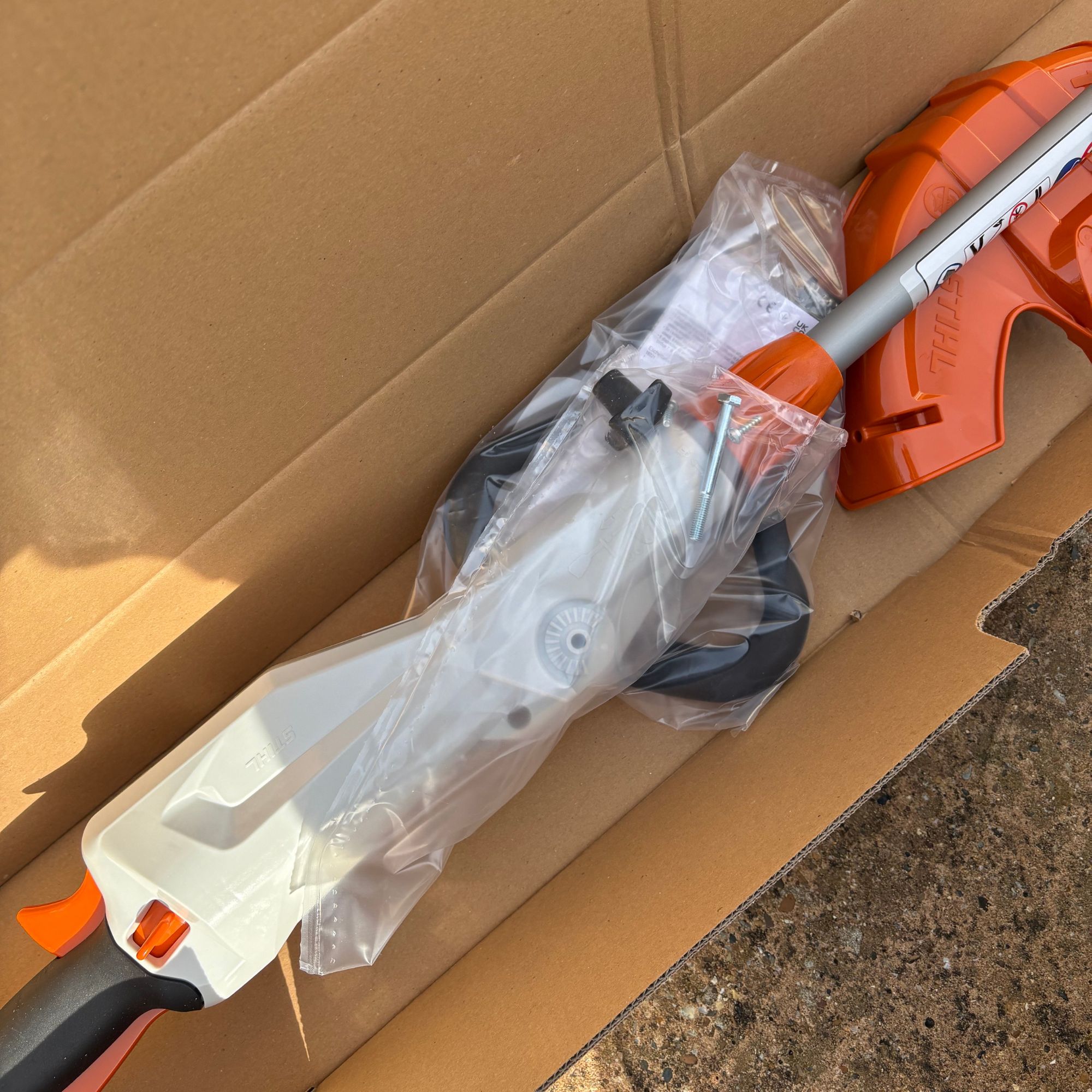 STIHL FSA 50 Cordless Grass Trimmer in box packaging