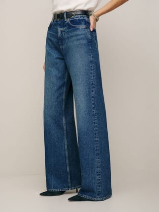 Reformation, Cary High Rise Slouchy Wide Leg Jeans