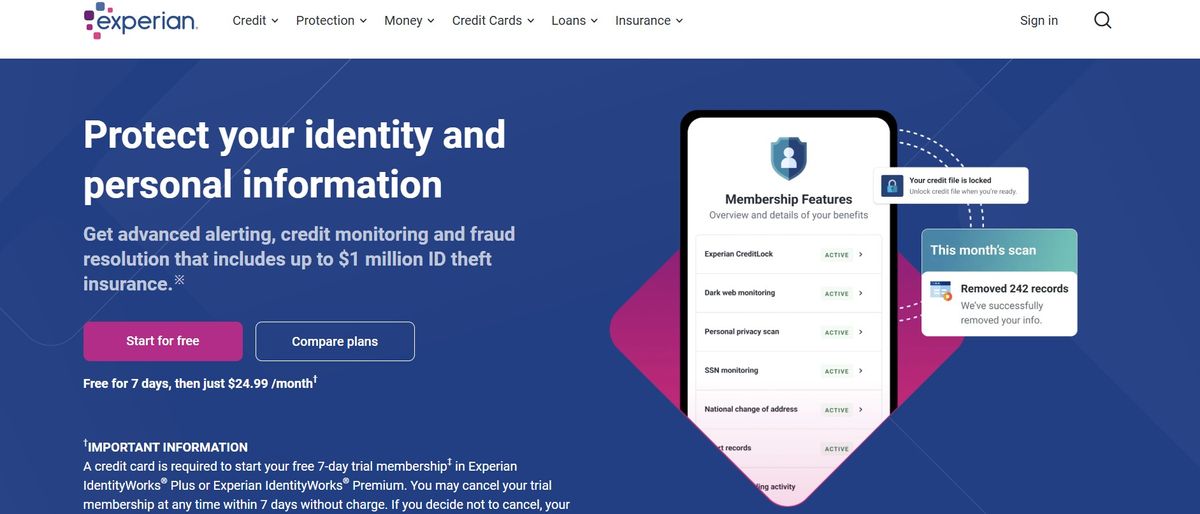I started using Experian IdentityWorks for online protection and haven't looked back