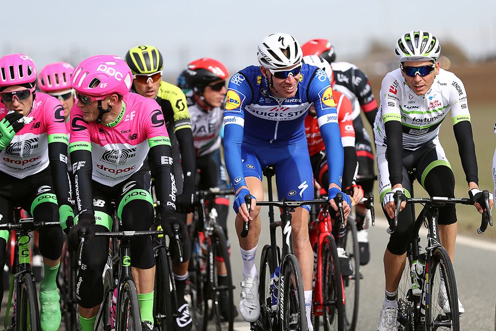 Matti Breschel, Tim Declercq and Warren Barguil