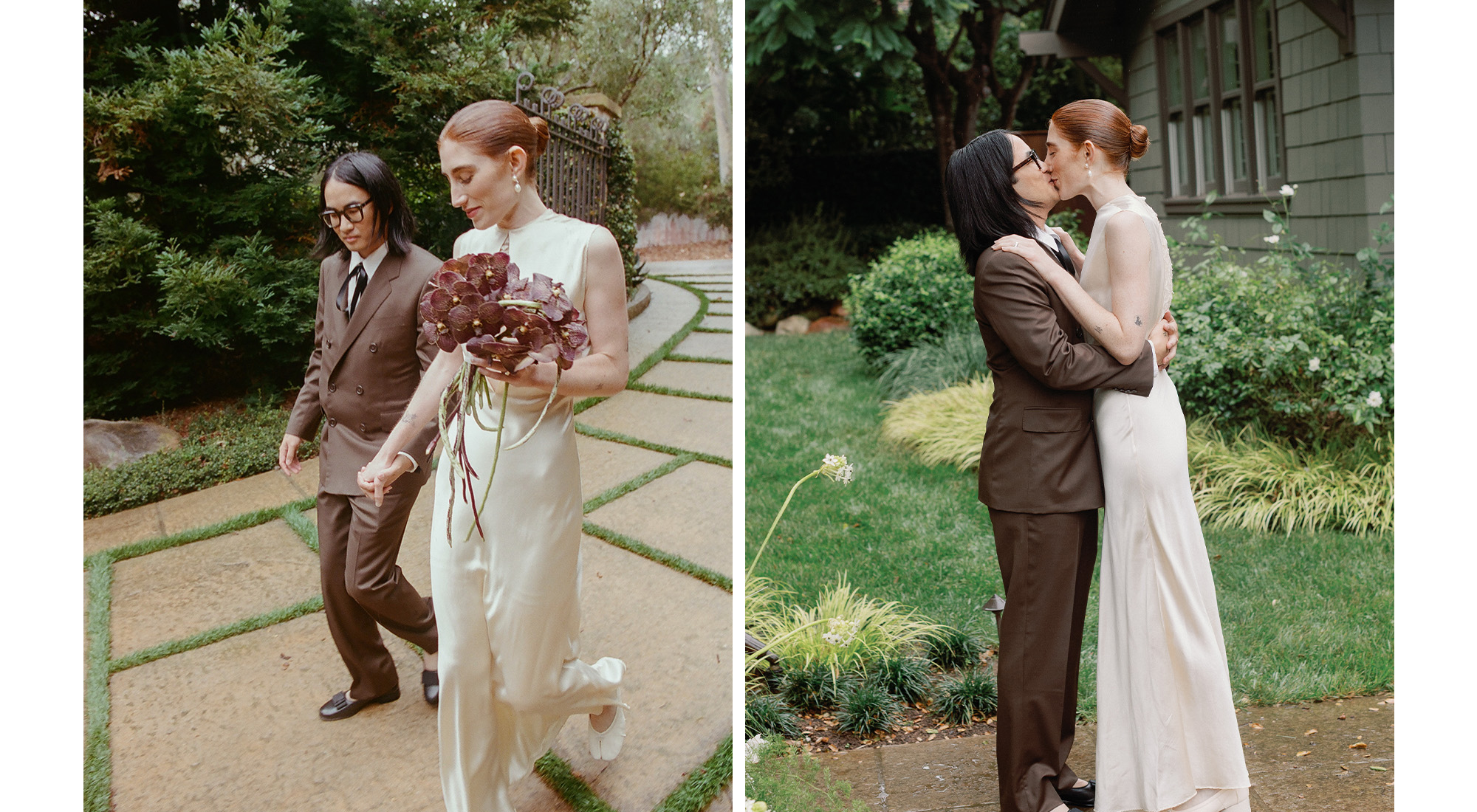 images of sophia and mik doing their first looks.