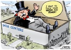 Political cartoon