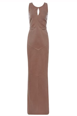 Reiss Leather Maxi Cognac Dress, £495