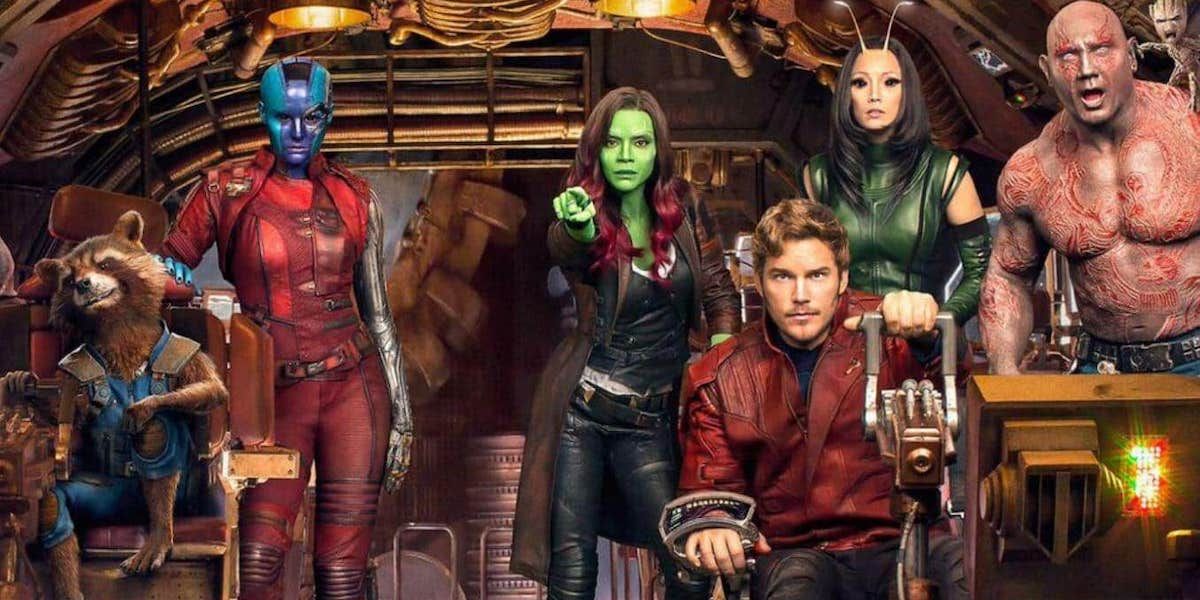 Rocket, Nebula, Gamora, Starlord, Mantis and Drax from Guardians of the Galaxy