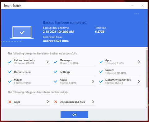 How to use Samsung Smart Switch to back up your Galaxy phone | Android ...