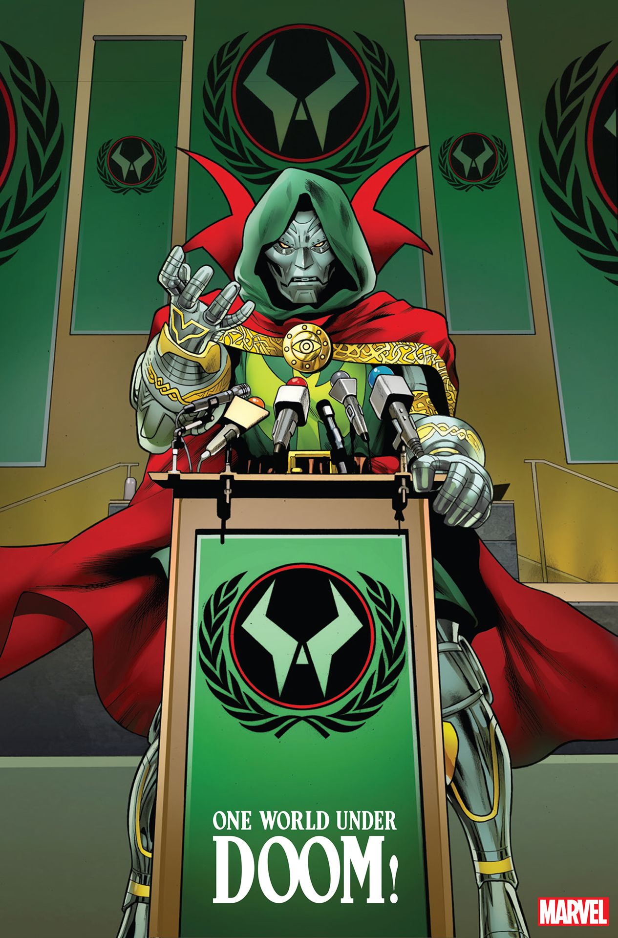 Doctor Doom will become emperor of the Marvel Universe in Marvel's "biggest and most shocking event ever"