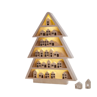 Pure Wood Light-Up Advent Calendar