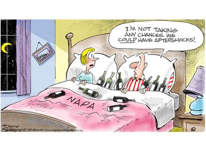 Editorial cartoon U.S. Napa earthquake