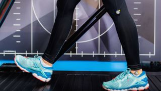 Person having gait analysis