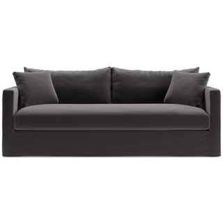 black velvet slipcover sofa