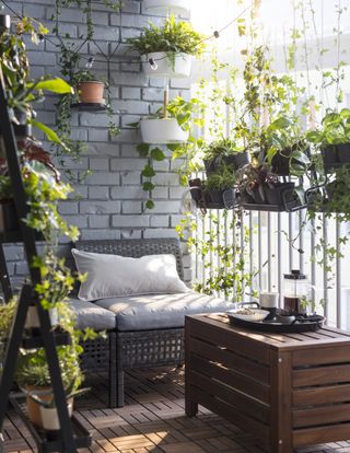 garden storage ideas: Ikea storage bench