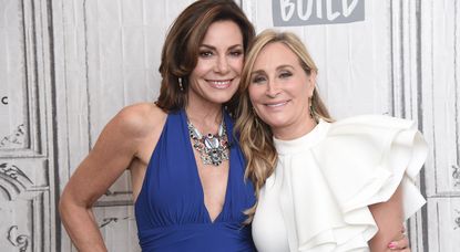 Luann de Lesseps (L) and Sonja Morgan visit the Build Brunch to discuss season 11 of 'The Real Housewives of New York City' at Build Studio on July 16, 2019 in New York City. Who will be in RHONY season 14?