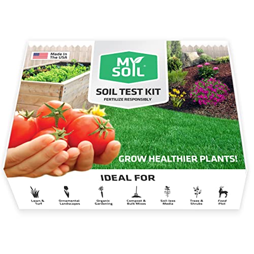 Mysoil Soil Test Kit, Unlock Your Lawn &amp;amp; Garden Potential, Complete &amp;amp; Accurate Nutrient and Ph Analysis With Recommendations Tailored to Your Soil and Plant Needs