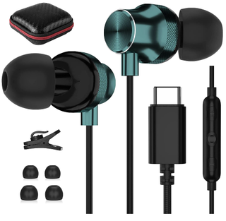 USB C Headphone, TITACUTE Wired Earbuds