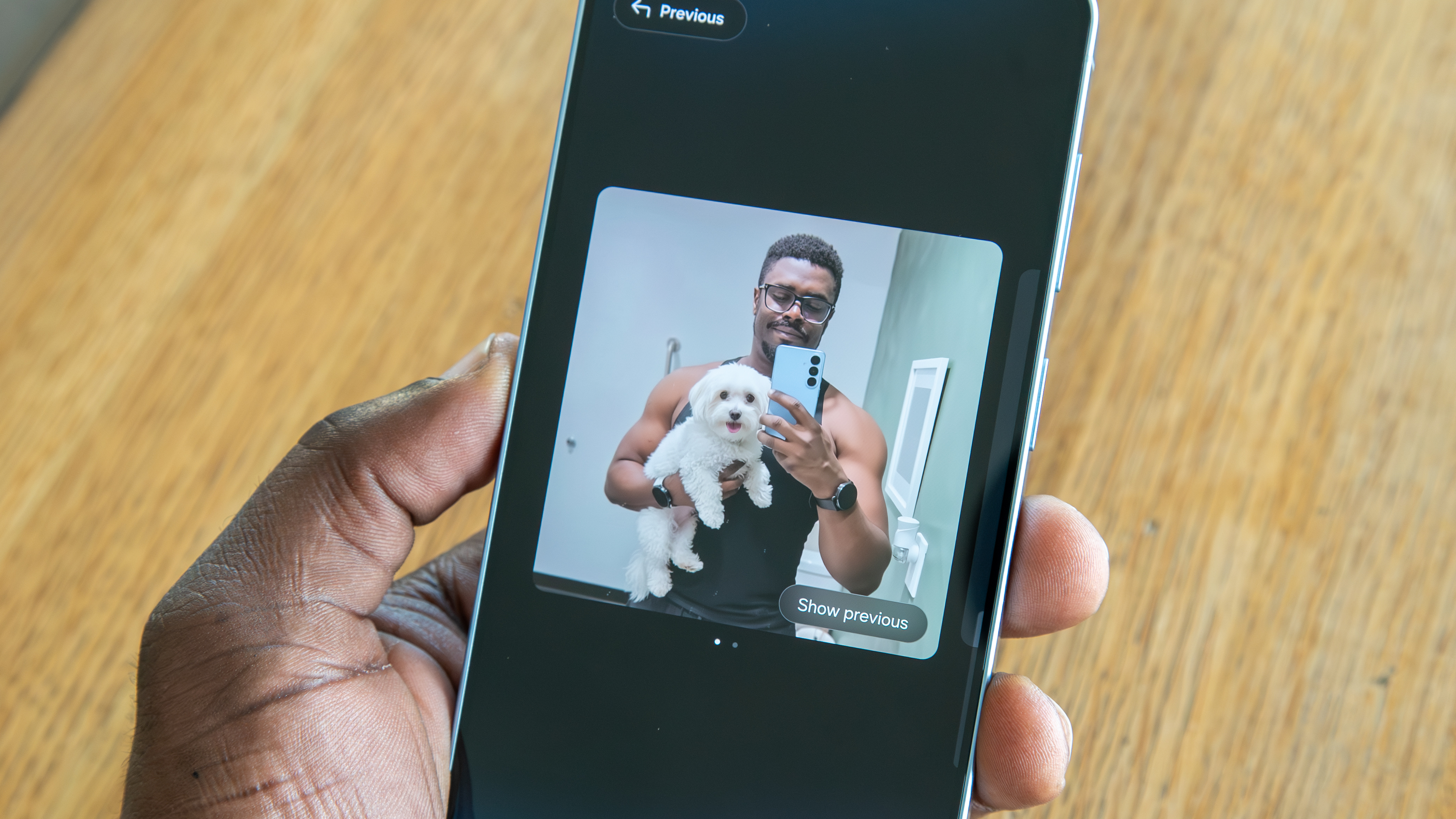 Galaxy S26 Plus Photo Assist AI generated dog