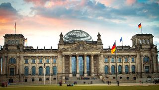 Reichstag bundestag building in berlin germany
