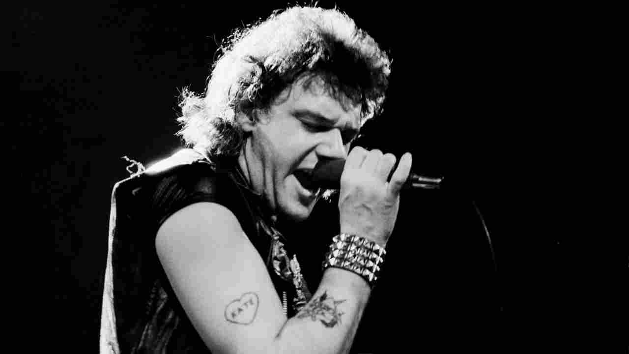 Iron Maiden&amp;rsquo;s Paul Di&amp;rsquo;Anno performing onstage in 1981