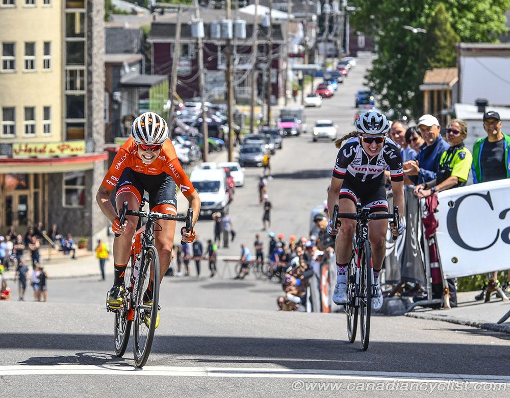 Katherine Maine (Rally Cycling) bests Leah Kirchmann (Team Sunweb) for 2nd
