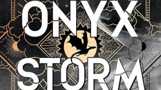 The book cover for Onyx Storm.