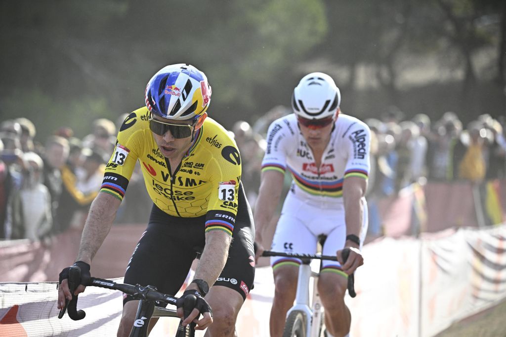 Live action images from the cyclocross cycling event in Benidorm, Spain, Sunday 21 January 2024, stage 13/14 in the World Cup ranking.
BELGA PHOTO JASPER JACOBS (Photo by JASPER JACOBS / BELGA MAG / Belga via AFP)