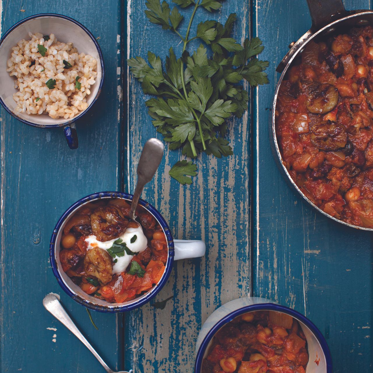 Photo of tomato and banana bean curry