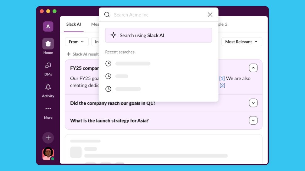 Slack AI search capabilities