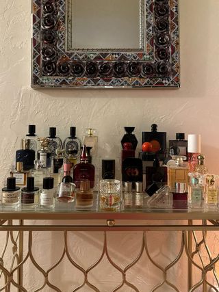 Brittany Broski's perfume collection.