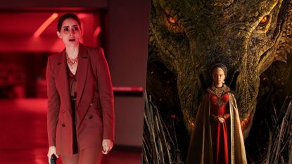 PAOLA NUNEZ as EVELYN in RESIDENT EVIL / Emma D'Arcy as Princess Rhaenyra Targaryen