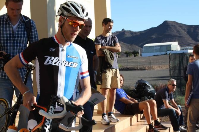 Lars Boom readies himself for another day in the saddle.