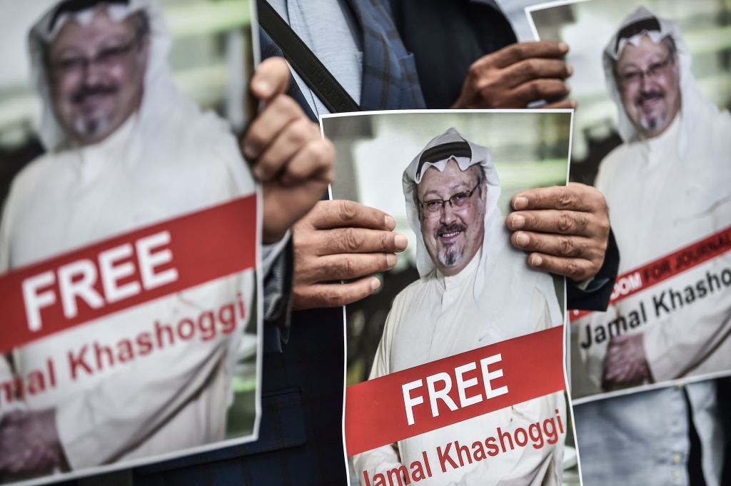 People demanding to know where Jamal Khashoggi is.