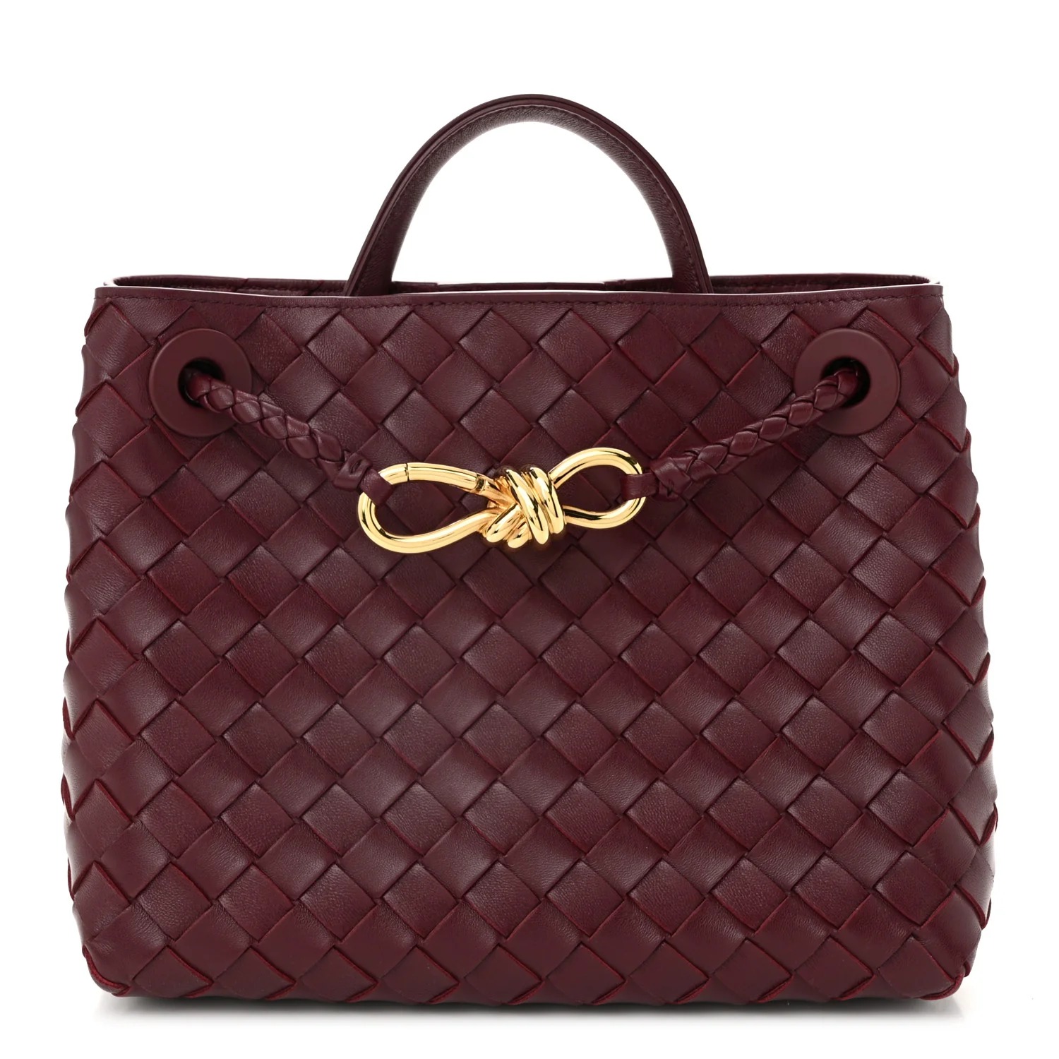 Bottega Veneta, Nappa Intrecciato Small Andiamo Shoulder Bag Barolo