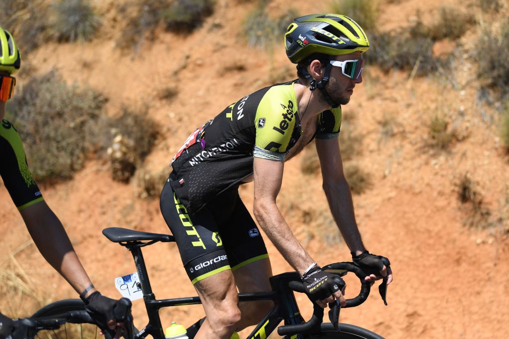 LAGUNAS DE NEILA SPAIN AUGUST 01 Simon Yates of The United Kingdom and Team MitcheltonScott during the 42nd Vuelta a Burgos 2020 Stage 5 a 158km stage from Covarrubias to Lagunas de Neila 1872m VueltaBurgos on August 01 2020 in Lagunas de Neila Spain Photo by David RamosGetty Images