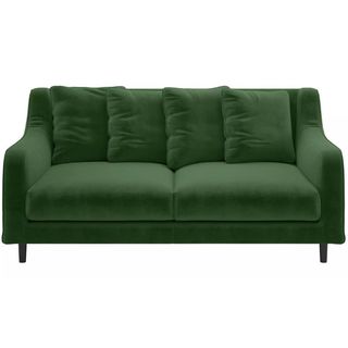 Victoria Beckhams green sofa - Habitat lookalike