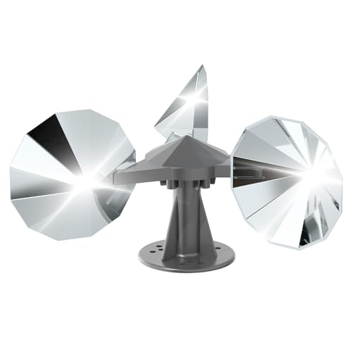 Offo Bird Scare Reflective Device, Bird Reflector With Plastic Base for Outside Patio, Keep Pigeon Woodpeckers and Sparrows Away From Outdoor Boats Roofs Gardens