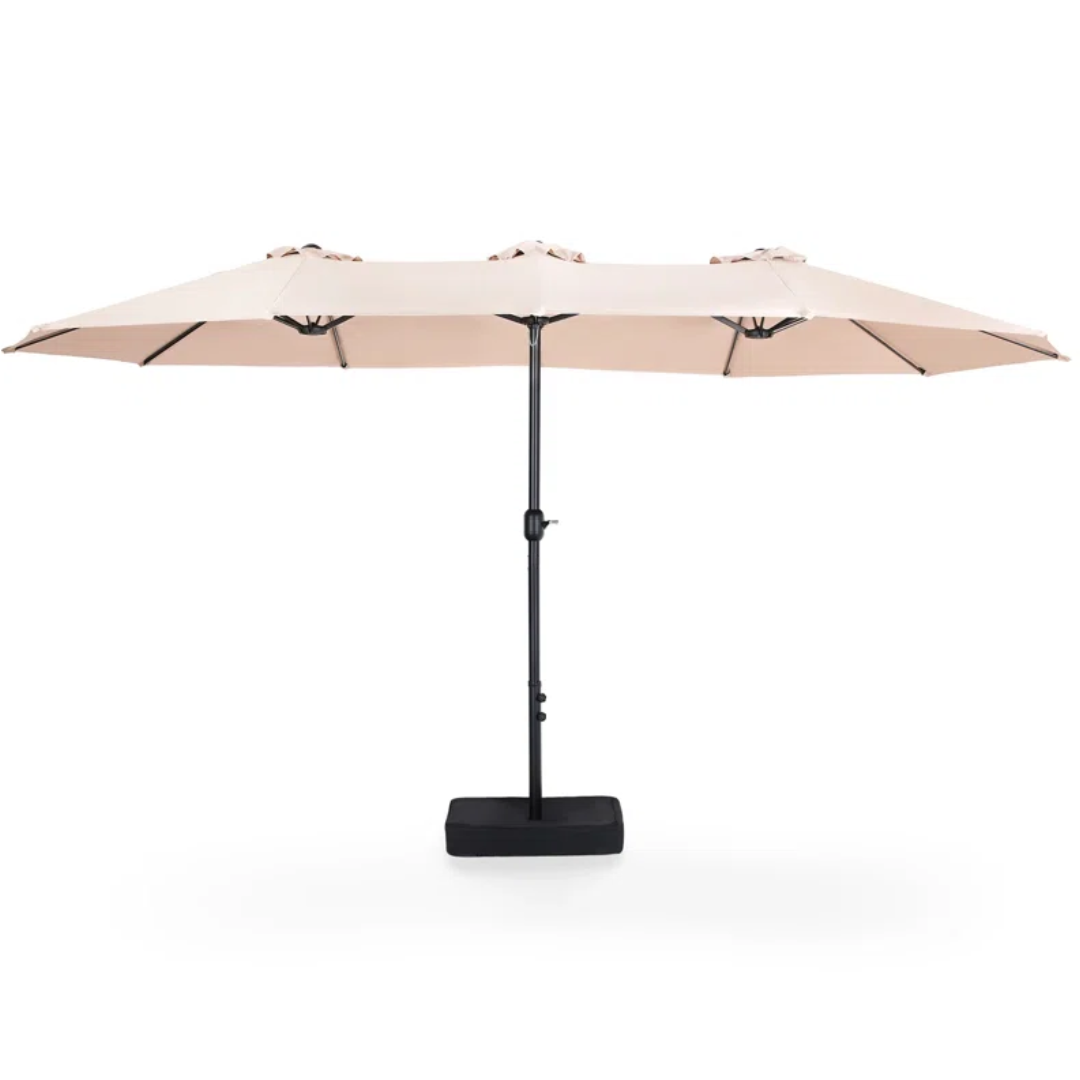 Dakota Fields Ayram 457cm X 274cm Rectangular Traditional Umbrella & Reviews | Wayfair.co.uk